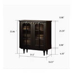 Elegant Solid Wood Cabinet with Acrylic Design - Modern Storage Solution for Your Home fymj-4848