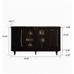 Elegant Solid Wood Cabinet with Acrylic Design - Modern Storage Solution for Your Home fymj-4848