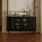 Elegant Solid Wood Cabinet with Acrylic Design - Modern Storage Solution for Your Home fymj-4848