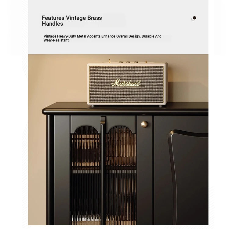 Elegant Solid Wood Cabinet with Acrylic Design - Modern Storage Solution for Your Home fymj-4848