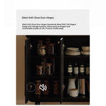 Elegant Solid Wood Cabinet with Acrylic Design - Modern Storage Solution for Your Home fymj-4848
