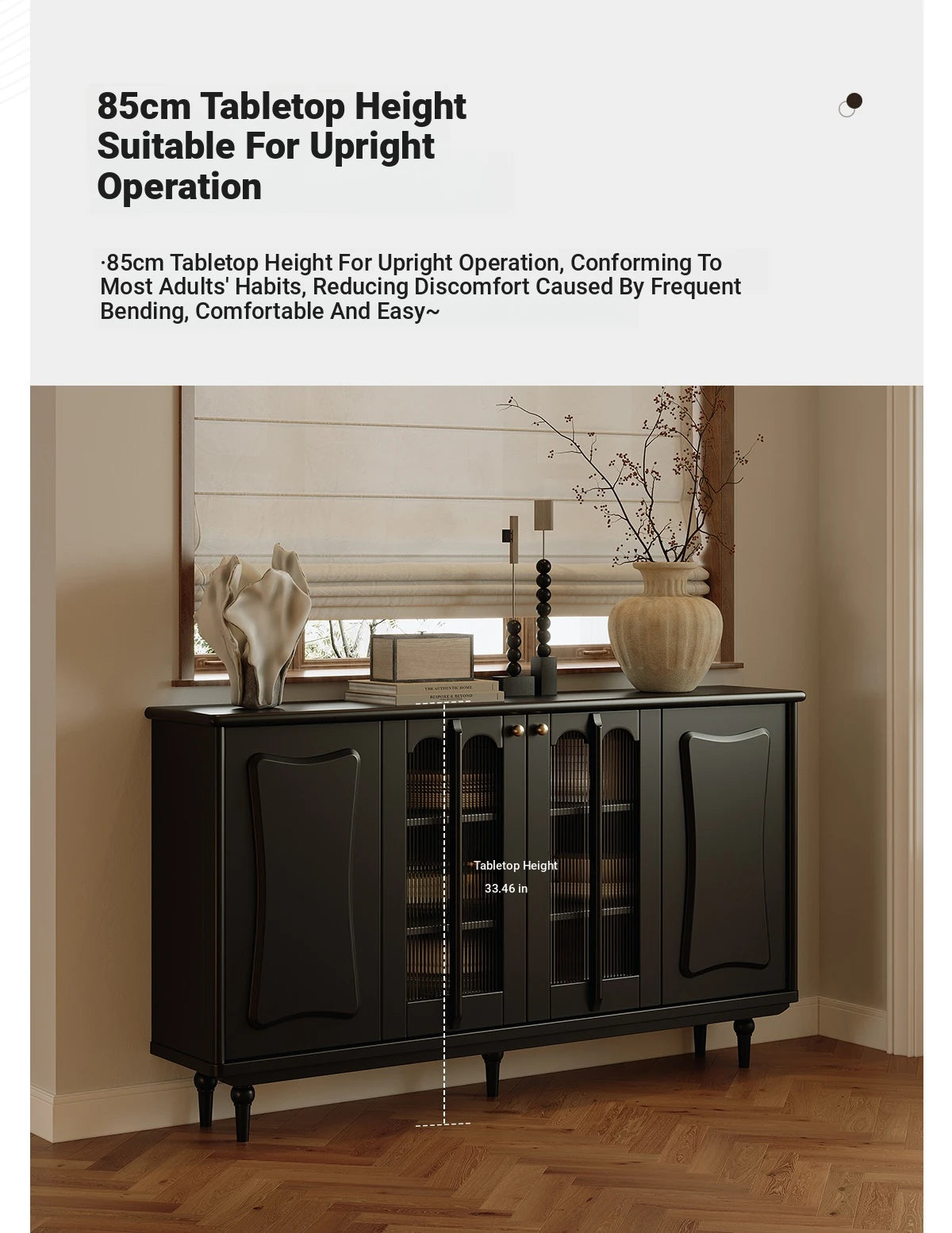 Elegant Solid Wood Cabinet with Acrylic Design - Modern Storage Solution for Your Home fymj-4848