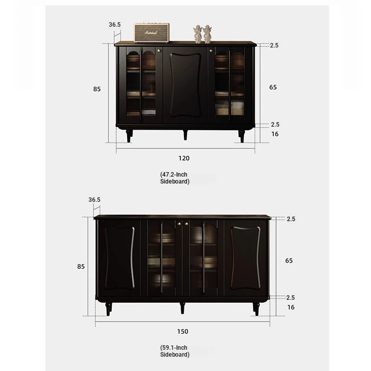 Elegant Solid Wood Cabinet with Acrylic Design - Modern Storage Solution for Your Home fymj-4848