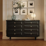 Stylish Modern Cabinet with Elegant Gold Handles and Ample Storage Space fymj-4850