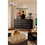 Stylish Modern Cabinet with Elegant Gold Handles and Ample Storage Space fymj-4850