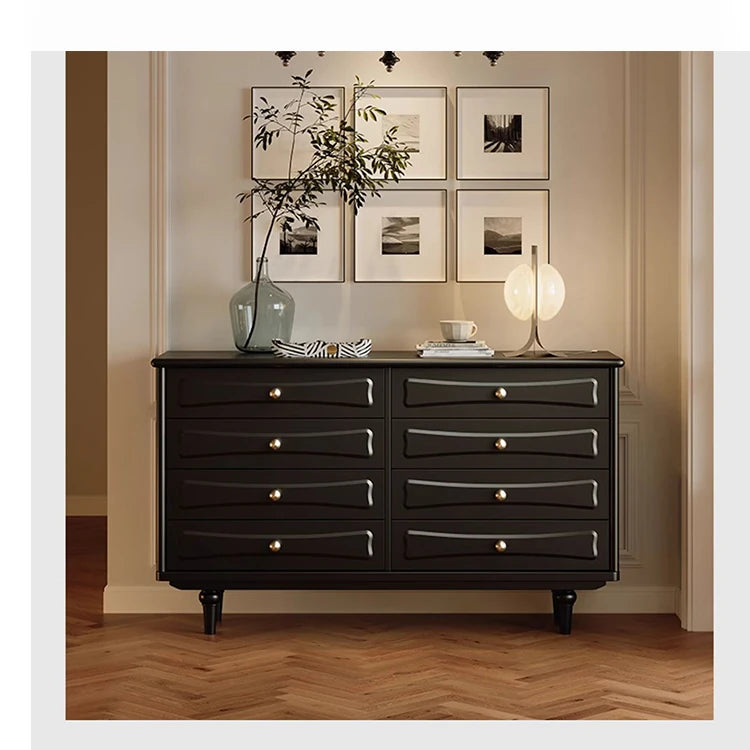 Stylish Modern Cabinet with Elegant Gold Handles and Ample Storage Space fymj-4850