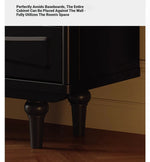 Stylish Modern Cabinet with Elegant Gold Handles and Ample Storage Space fymj-4850