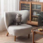 Elegant White Natural Wood Chair with Comfortable Foam and Polyester Cushioning fyx-823