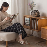 Elegant White Natural Wood Chair with Comfortable Foam and Polyester Cushioning fyx-823