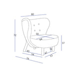 Elegant White Natural Wood Chair with Comfortable Foam and Polyester Cushioning fyx-823