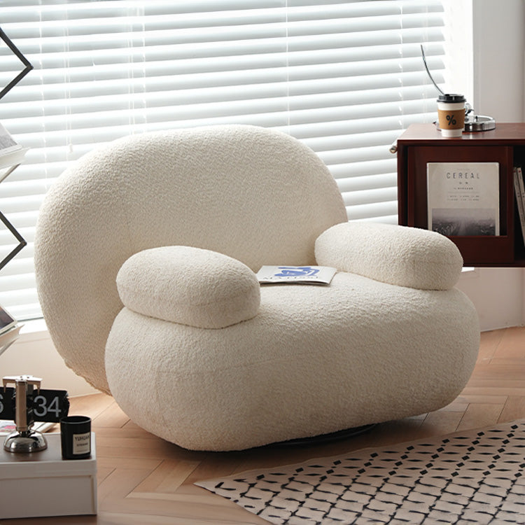 Stylish White Metal Sofa with Comfortable Cotton, Foam, and Polyester Upholstery fyx-830