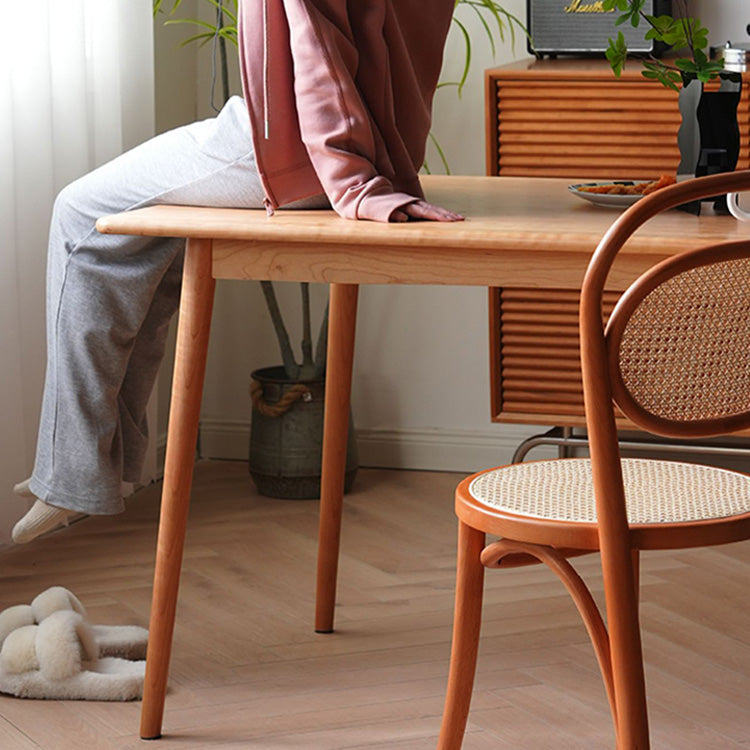 Stunning Natural Oak and Cherry Wood Table – Perfect for Any Home Decor fyx-834