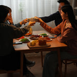 Stunning Natural Oak and Cherry Wood Table – Perfect for Any Home Decor fyx-834