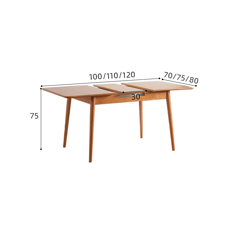 Elegant Natural Wood Table with Cherry Finish and Sleek Metal Accents fyx-835