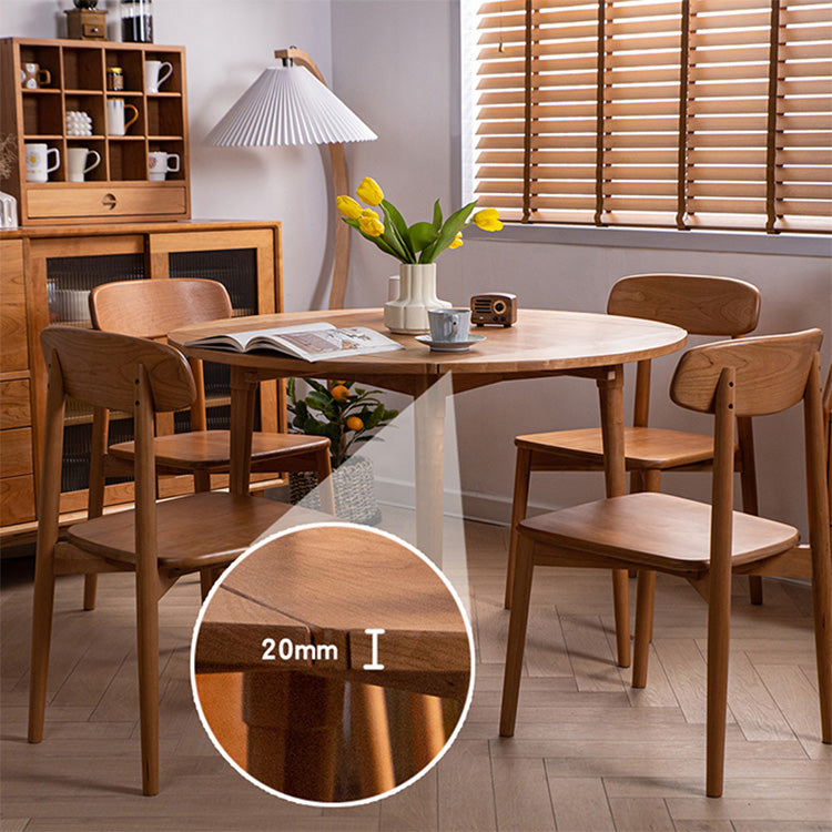 Natural Oak Wood and Cherry Wood Table - Elegant Wooden Furniture for Your Home fyx-836