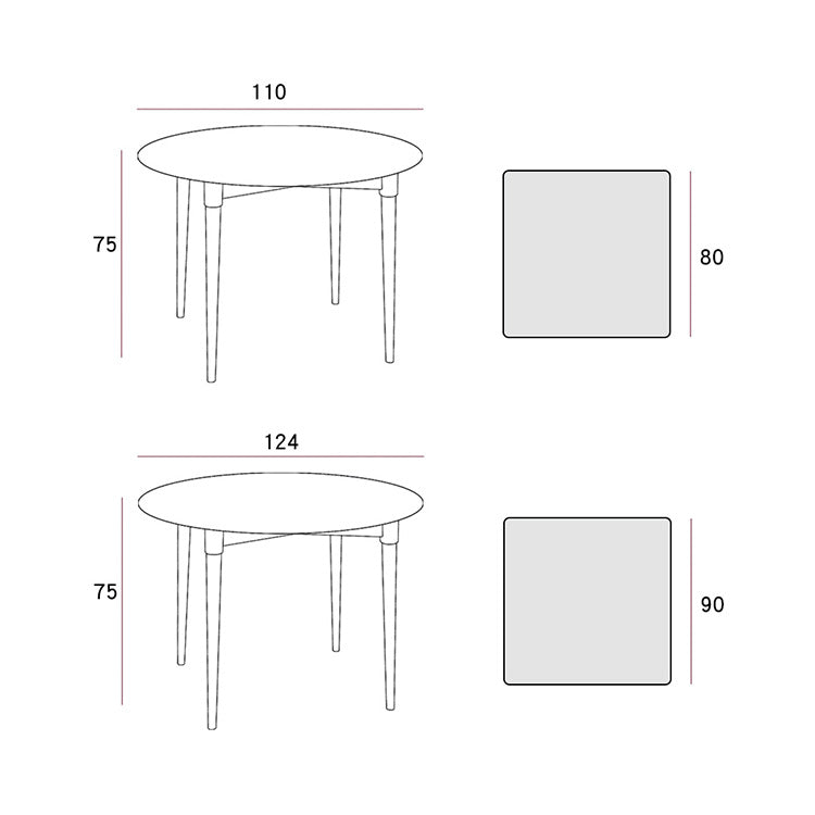 Natural Oak Wood and Cherry Wood Table - Elegant Wooden Furniture for Your Home fyx-836