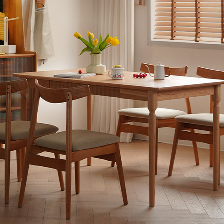 Premium Cherry, Beech & Plywood Table - Natural Wood Elegance for Your Home fyx-839