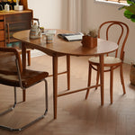 Elegant Cherry and Oak Wood Table with Steel Frame – Perfect for Modern Interiors fyx-840