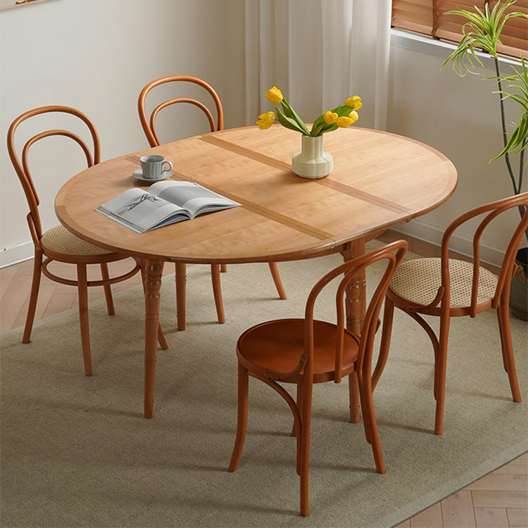 Elegant Natural Wood Table with Cherry Finish, Durable Plywood & Sleek Stainless Steel Accents fyx-843