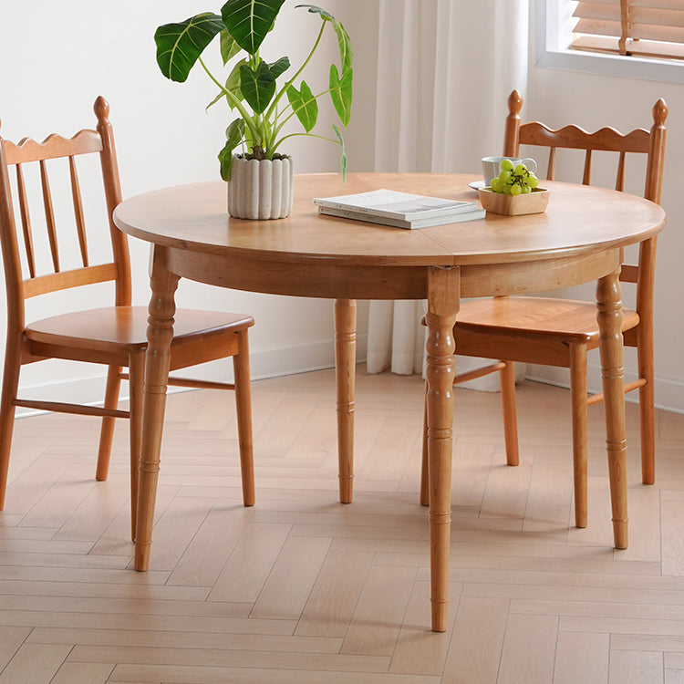 Elegant Natural Wood Table with Cherry Finish, Durable Plywood & Sleek Stainless Steel Accents fyx-843