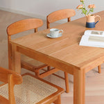 Natural Wood Table with Cherry Finish and Steel Accents - Elegant and Durable Design fyx-844