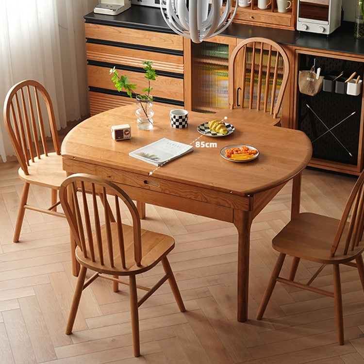 Elegant Natural Wood Table - Cherry Wood Finish Red Oak fyx-845