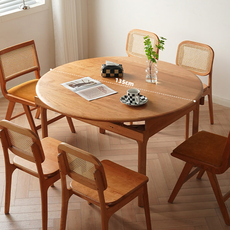 Elegant Natural Wood Table - Cherry Wood Finish Red Oak fyx-845