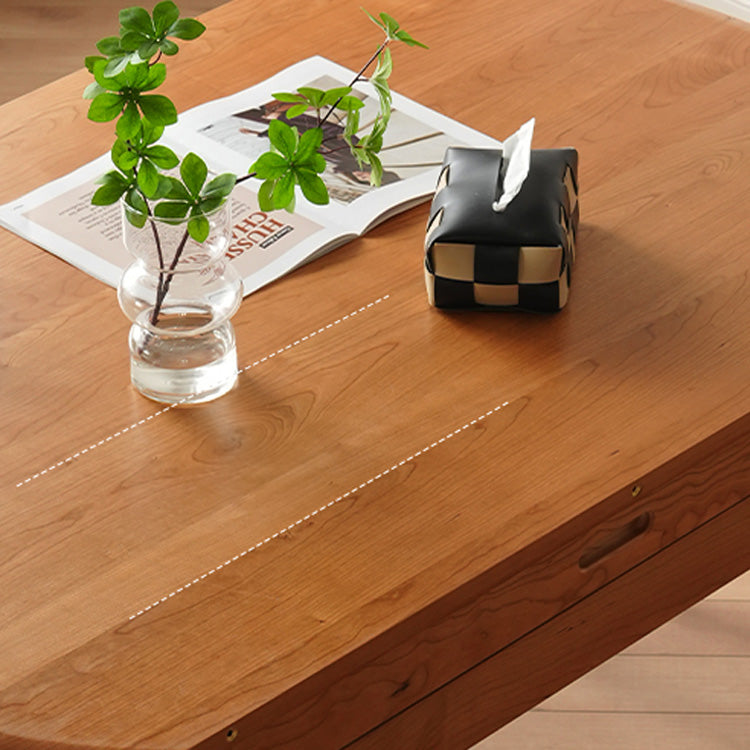 Elegant Natural Wood Table - Cherry Wood Finish Red Oak fyx-845