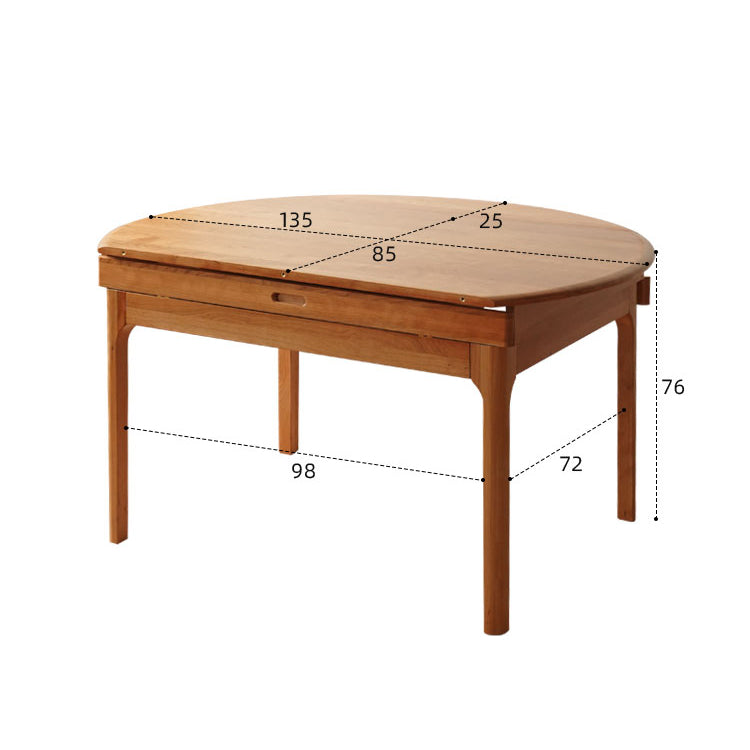 Elegant Natural Wood Table - Cherry Wood Finish Red Oak fyx-845