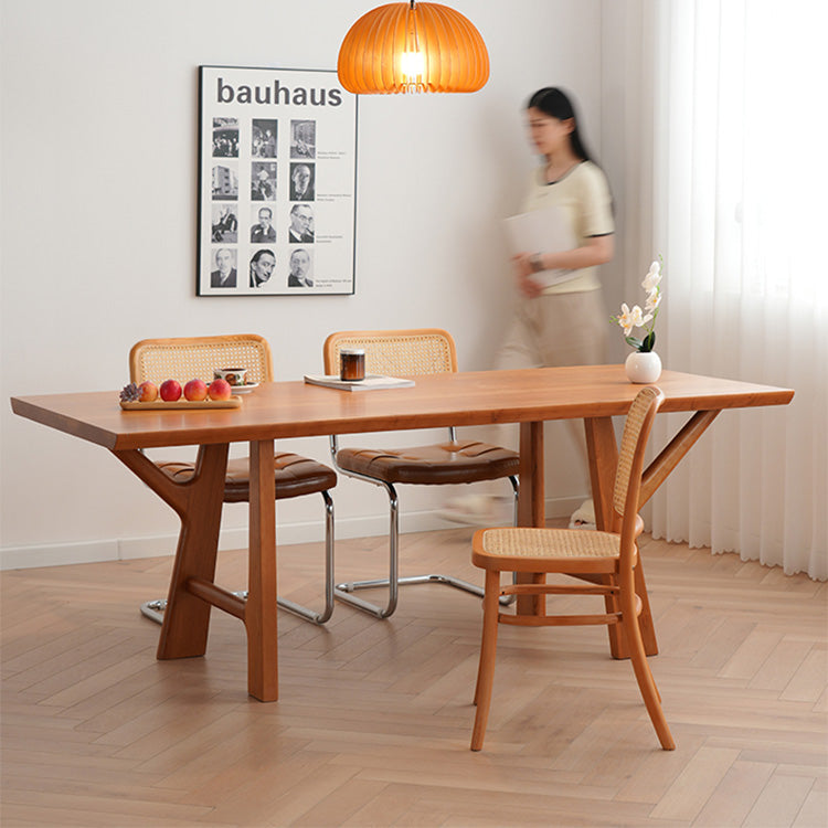 Stunning Cherry Wood Table - Natural Finish for Elegant Home Decor fyx-847