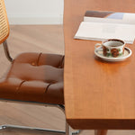 Stunning Cherry Wood Table - Natural Finish for Elegant Home Decor fyx-847