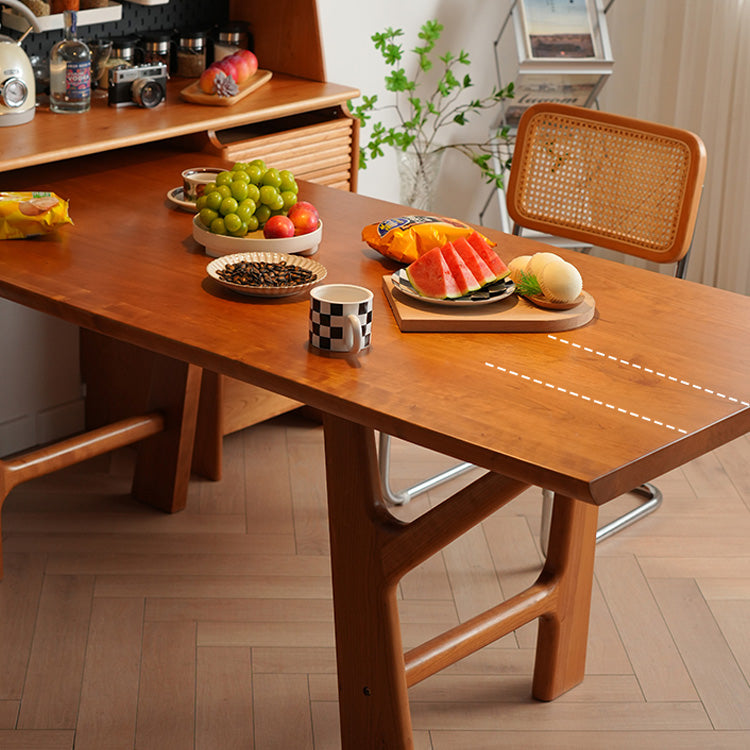 Stunning Cherry Wood Table - Natural Finish for Elegant Home Decor fyx-847