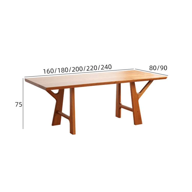 Stunning Cherry Wood Table - Natural Finish for Elegant Home Decor fyx-847