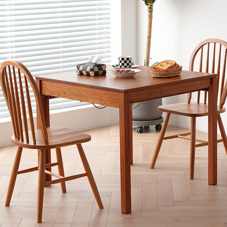 Stunning Natural Wood Table with Elegant Cherry Wood and Durable Acrylic Finish fyx-848