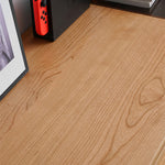 Elegant Cherry Wood Cabinet with Tempered Glass Doors fyx-854