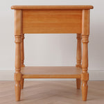 Stunning Cherry Wood Bedside Cupboard - Natural Finish Nightstand fyx-879