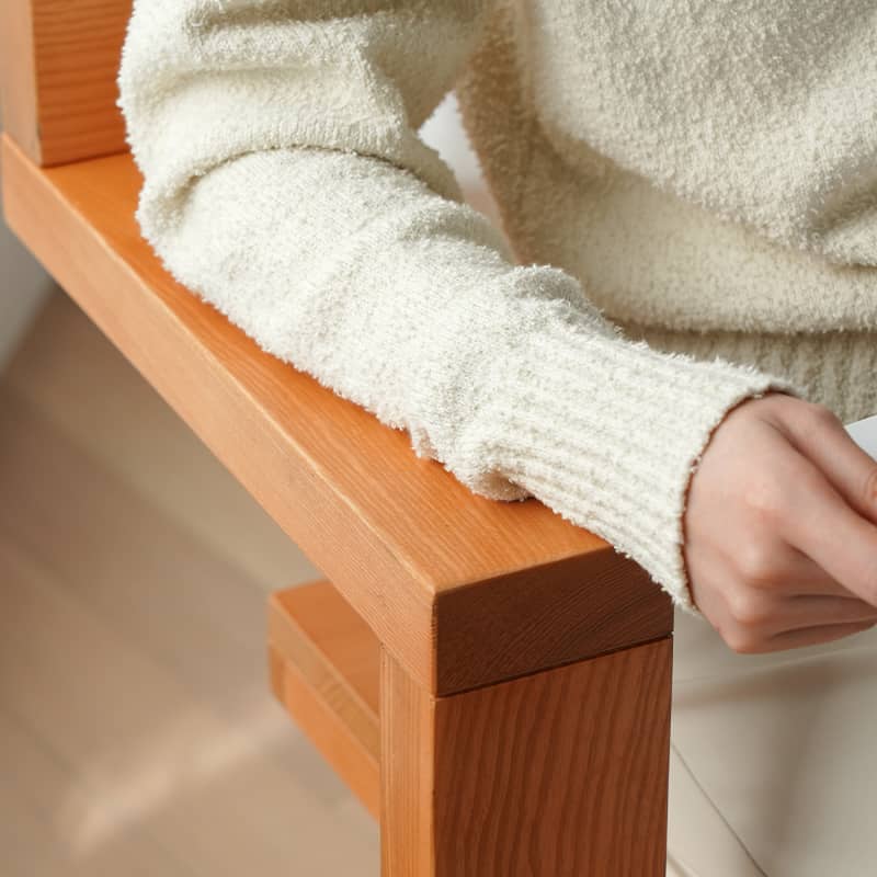 Elegant Natural Ash Wood Chair – Stunning Home Decor Addition fyx-883