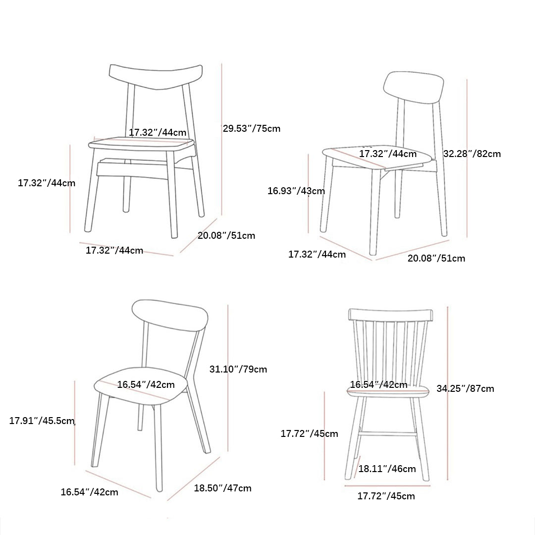 Elegant Natural Wood Chair in Cherry or Oak with Plush Cushioning and Durable Upholstery fyx-884