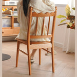 Elegant Natural Wood Chair in Rich Cherry Finish fyx-895