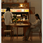 Natural Cherry Wood Chair, Kraft Paper Accent - Elegant & Durable Furniture fyx-897