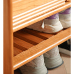 Cherry Wood Cabinet with Foam and Corduroy Accents - Elegant Natural Finish fyx-899