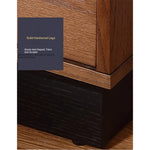 Modern Ash Wood Nightstand with Two Drawers – Stylish Bedroom Storage Solution fzgf-3103