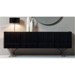 Stylish Boxwood Cabinet with Unique Ribbed Design - Perfect for Modern Interiors fzgf-3104
