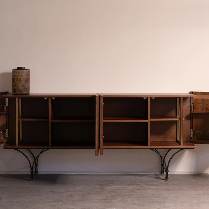 Stylish Boxwood Cabinet with Unique Ribbed Design - Perfect for Modern Interiors fzgf-3104