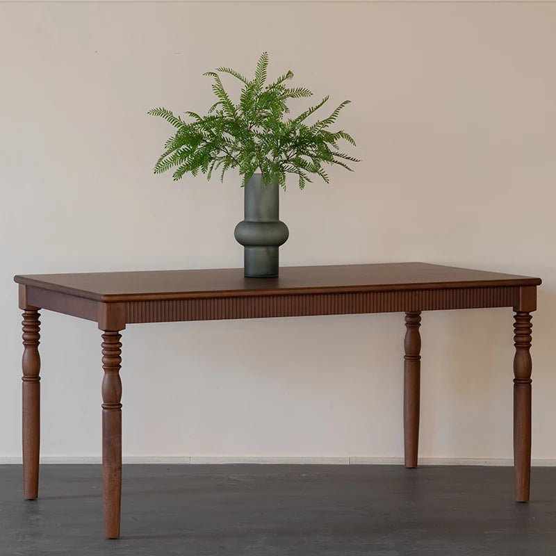 Elegant Black Walnut Dining Table with Classic Design - Perfect for Modern Homes fzgf-3105