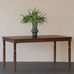 Elegant Black Walnut Dining Table with Classic Design - Perfect for Modern Homes fzgf-3105