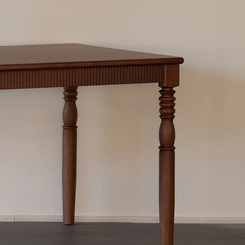 Elegant Black Walnut Dining Table with Classic Design - Perfect for Modern Homes fzgf-3105