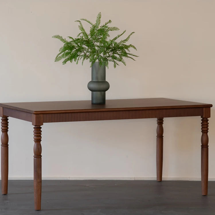 Elegant Black Walnut Dining Table with Classic Design - Perfect for Modern Homes fzgf-3105
