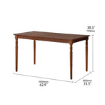 Elegant Black Walnut Dining Table with Classic Design - Perfect for Modern Homes fzgf-3105