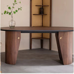 Elegant Ash Wood Desk with Unique Design – Perfect for Home or Office fzgf-3107